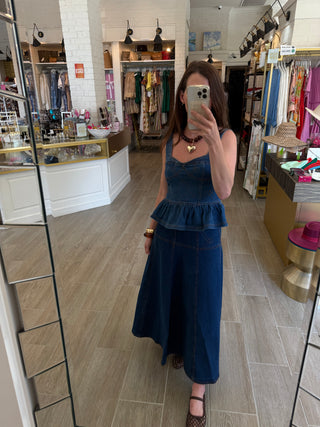 Molly Denim Sleeveless Top