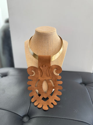 Olivia Cut Out Suede Pendant