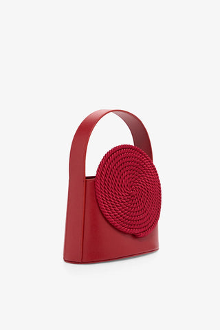Gunther Croco-Embossed Leather Bag - Red