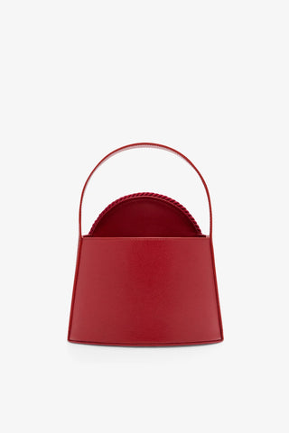 Gunther Croco-Embossed Leather Bag - Red