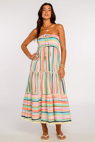 Cleo Convertible Dress - Sherbet Stripe