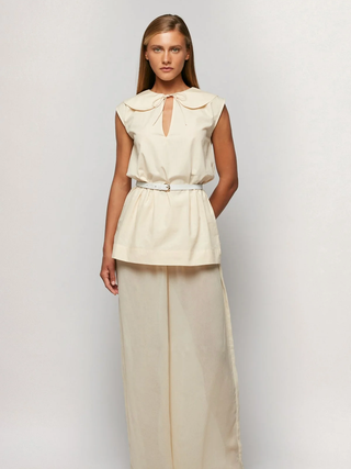 Maggie Petal Collar Top