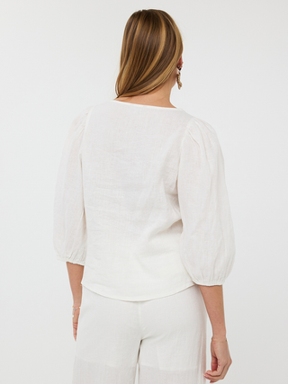 Julie Linen Blouse