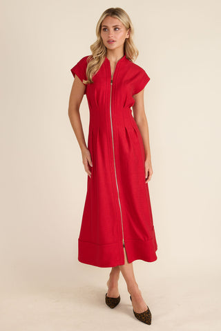 Rosalie Dress - Crimson