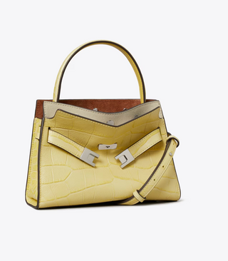 Lee Radziwill Embossed Petite Double Bag - Yellow Sky