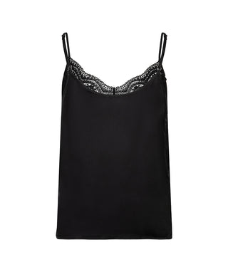 The Lilly Lace Tank - Black