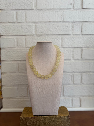 The Hadley Beaded Necklace - Sand