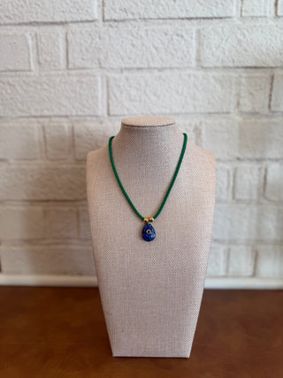 The Abaco Necklace - Blue Pendant
