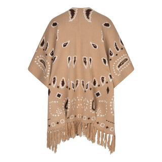 The Out West Poncho - Sand