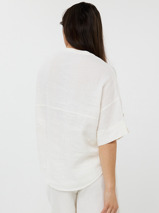 Camila Oversized Linen Blouse