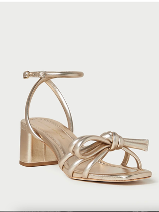 Mikel Mid Heel Bow Sandal