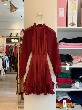 Annalis Mixed Media Mini Dress