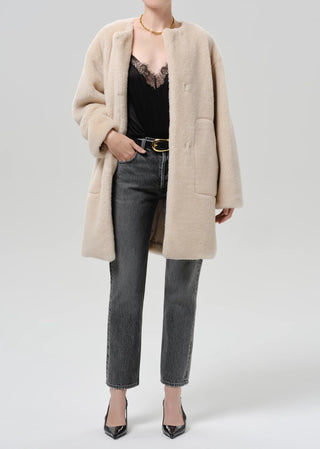 Martina Long Sherpa Coat