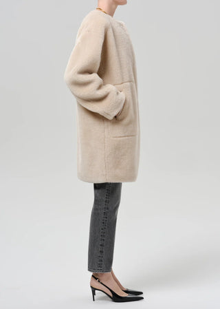 Martina Long Sherpa Coat