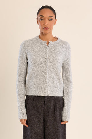 The Maggie Cardigan - Ash Grey