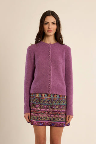 The Maggie Cardigan - Mauve