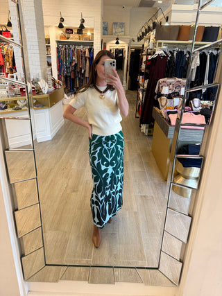 Portia Skirt - Blue Lagoon