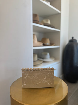 The Esme Clutch - Beige
