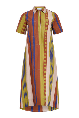 City Dress - Maple Stripes