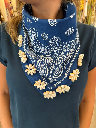 Rosette Cowrie Bandana