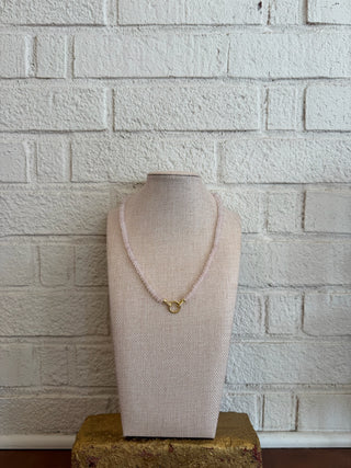 The Margot Beaded Necklace - Pink
