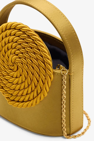 Mini Gunther Handbag - Satin Yellow