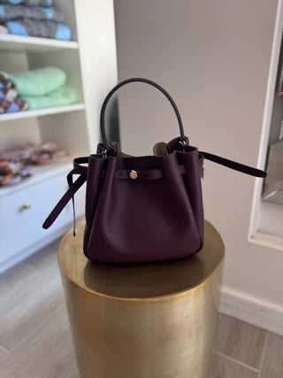 Romy Bucket Bag - Dark Carmine