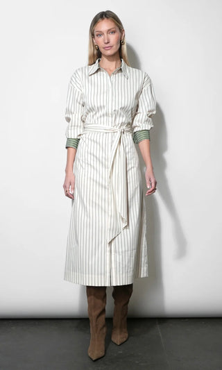 Cosette Open Back Shirt Dress