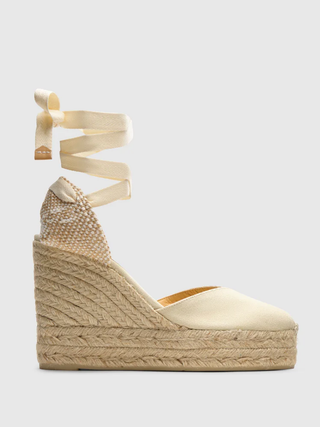 Chiara Espadrille Wedge - Ivory