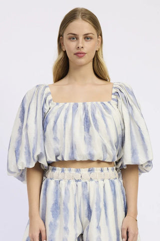 Lou Top - Blue/White