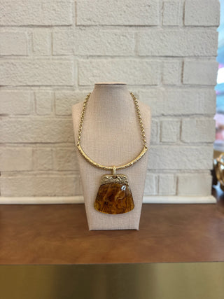 The Sadie Necklace - Orange Garnet