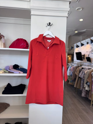 Olivia Placket Bell Sleeve Dress