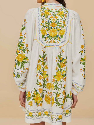 Sicily Off-White Mini Dress