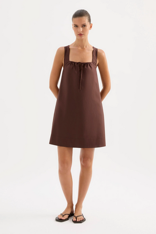 Alexis Mini Dress - Chocolate