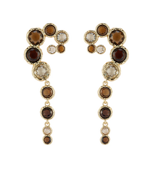 Luxe Finley Earrings - Brown