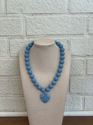 The Amore Necklace - Blue