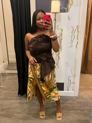 Smocked Strapless Top