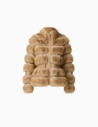 Aisling Faux Fur and Leather Jacket