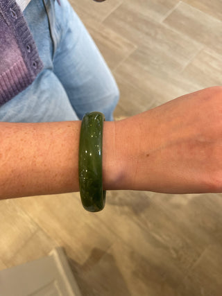 Green Thin Bangle