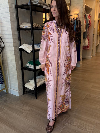 Riley Caftan - Blush Botanic