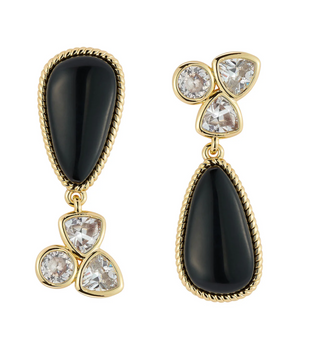 Arlet Drop Earrings - Black