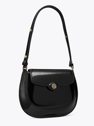 Robinson Spazzolato Small Flap Bag - Black