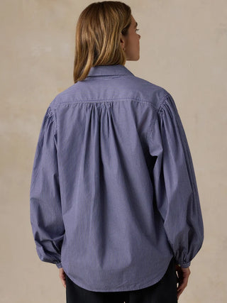 Coastal Poplin Suki Blouse