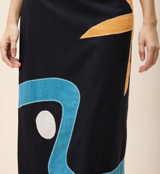 Brie Midi Dress - Black