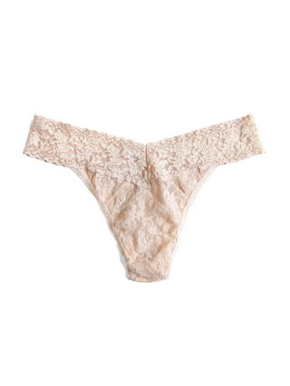 Signature Lace Thong - Chai