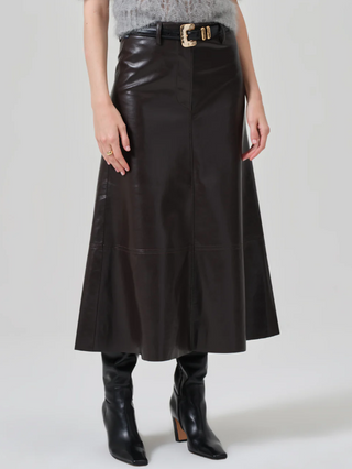 Cassia Leather Skirt