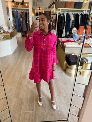 Polly Dress - Hollyberry Check