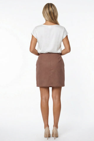Roya Skirt - Espresso Floral