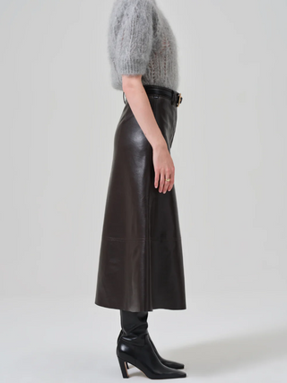 Cassia Leather Skirt