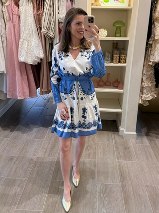 Maeve Dress - Royal Forest